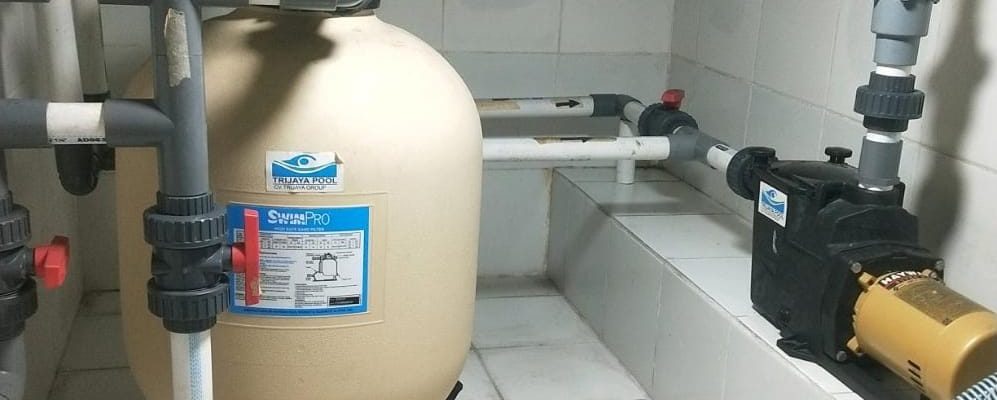 cara mengganti pasir filter