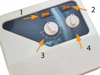 fungsi panel control sauna