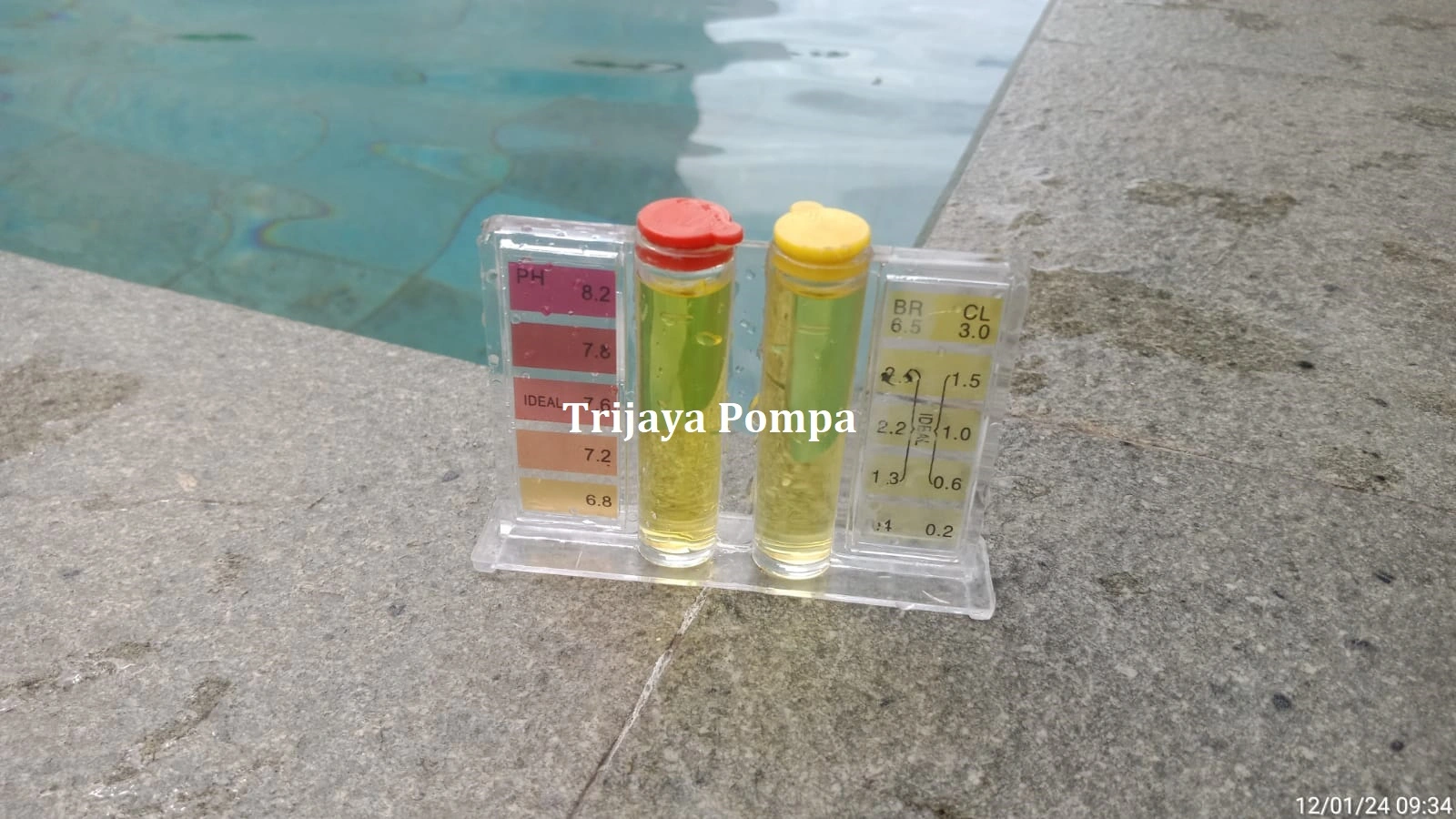 langkah penggunaan testkit kolam